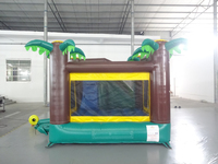 Château gonflable sur le thème de la jungle avec toboggan 3,5*3,85*2,45m