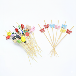 Custom Bamboo Cocktail Picks Wooden Food Picks OEM ODM Decorative Sticks for Party Bar Factory Direct - Product Image 1