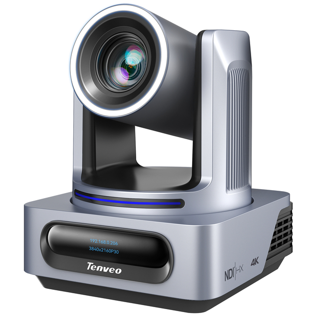 Tenveo 4K NDI PTZ Camera AI Auto-Tracking 20X Optical Zoom 3G-SDI USB3.0 HDMI LAN PoE IP Live Streaming for Church Worship