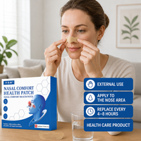 Patchs Nasaux Herbalisés en Gros pour le Soulagement des Maux de Nez, Certifiés ISO, 10 Patchs/Boîte, Durée de Vie de 2 Ans, pour Nez Bouché et Sécheresse Nasale
