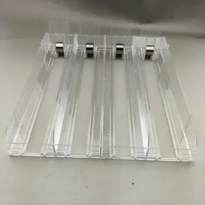 डीडीपी खुदरा सुपरमार्केट शेल्फ रैक एकात्मक 1 में 4 प्लास्टिक सिगरेट तंबाकू वस्तु फिर से भरना ढकेलनेवाला स्वचालित प्रणोदन प्रणाली