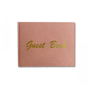 <span class=keywords><strong>Libro</strong></span> de Visitas para Boda Recomendado por el Fabricante Original, Cuaderno de Registro con Logotipo Chapado en Oro, <span class=keywords><strong>Libro</strong></span> de Visitas para Recepción de Boda con Tela - Product Image 4