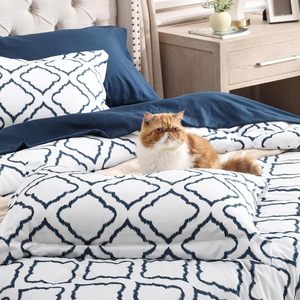 Set Copripiumino di Alta Qualità 7 Pezzi 300tc 100% Poliestere con Federe per Tutte le Stagioni Include Lenzuolo, Copricuscino e Federa - Product Image 2