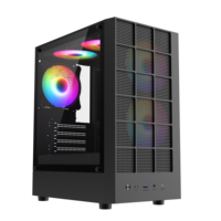 Boîtier de jeu personnalisé AntarcChill, boîtier de bureau MATX, USB3.0, verre trempé, ABS, boîtier d'ordinateur PC, boîtiers d'ordinateurs de jeu