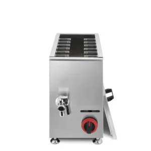 Commercial Industrial Stainless Steel Gas Single Can Fish And Chips Corn Hot Dog Fryer