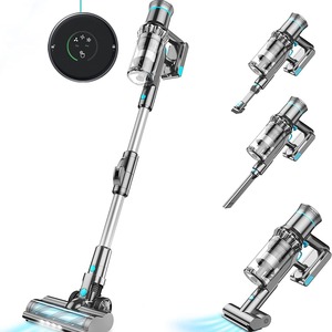 <b>Portable</b> Cordless <b>Vacuum</b> Cleaner V11S 0.5L Dust Bin Mite Removal Brush Head For Carpets Sofas Touchscreen Control - Product Image 4