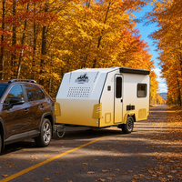 WECARE Camper Caravan 4x4, caravane tout-terrain, camping-car avec cuisine coulissante et système d'énergie solaire
