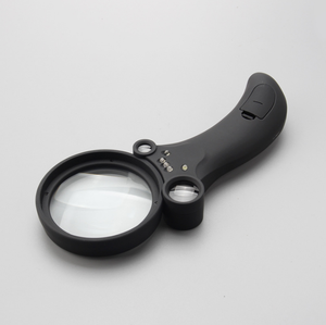 Lente d'Ingrandimento per Diamanti 2.5X 25X 55X Lente per Orologiaio Lente per Gioielli con Luce LED e UV a Batteria - Product Image 3