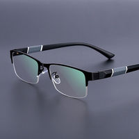 Lunettes de vue décontractées TR90 pour hommes, matériau anti-lumière bleue, monture bleue et noire pour toutes les formes de visage, pour la lecture.