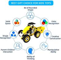 Jouets de construction STEM, ensemble éducatif 8-en-1 pour enfants de 5 à 7 ans avec 100 pièces, ensemble d'assemblage éducatif