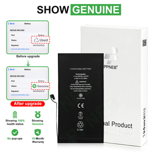 แบตเตอรี่แท้สำหรับ <span class=keywords><strong>iPhone</strong></span> 12 13 14 15 Pro 12 13 14 15 Pro Max ของ Health Show คุณภาพ 100% สำหรับ<span class=keywords><strong>เปลี่ยน</strong></span>แบตเตอรี่โทรศัพท์ 0 รอบการใช้งาน - Product Image 2