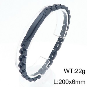 Nueva Cadena de Eslabones Curvos de Acero Inoxidable con Baño de Oro de 18k, Plata y Negro, Estilo Hip <span class=keywords><strong>Hop</strong></span>, 6mm de Ancho, Venta al Por Mayor - Product Image 4