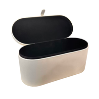 Boîte de rangement carrée en cuir PU à coque rigide de grande capacité sur mesure en gros, logo personnalisé, couleur pour boîte à cheveux supersonique