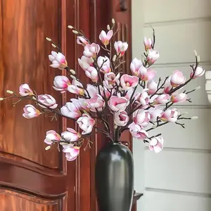 D166 Wholesale Artificial Magnolia Flowers Artificial Flowers Artificial Decoration Artificial Flowers