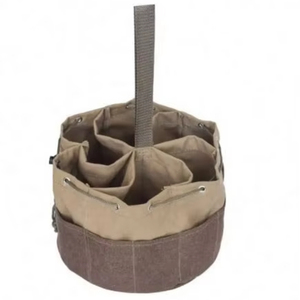 Sac de rangement pour outils avec 17 poches, cordon de serrage souple, poignée en sangle de nylon pour électricien, chauffagiste, plombier, échantillon gratuit - Product Image 1