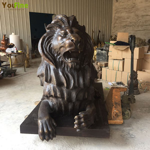 Outdoor Garden Decoration <strong>Life</strong> <strong>Size</strong> Brass <strong>lion</strong> <strong>Statue</strong> for <strong>Sale</strong> - Product Image 4