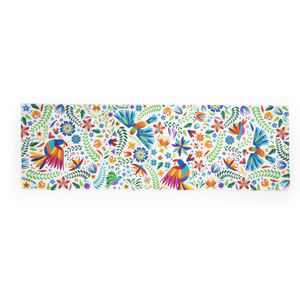Runner da Tavola Excelsa con Fiori Messicani in Cotone 140x45 Cm Multicolore - Product Image 1