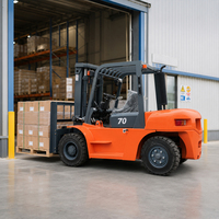 Chariot élévateur diesel 8 tonnes 8000 kg avec moteur Isuzu, déplacement latéral, mât à levage rapide 4,5 m pour le chargement et le déchargement de conteneurs en usine et entrepôt