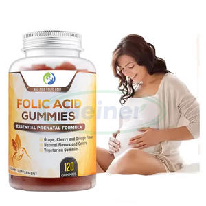 Supplément gommeux Ausreson multi-vitamines B9 gommes à l'acide folique pour femme prénatale - Product Image 1