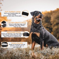 Colliers en nylon robustes, collier GPS réfléchissant pour chien avec rembourrage doux et respirant