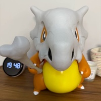 Statue Pokémon Cubone 30 cm, figurine en fibre de verre/résine peinte à la main, modèle de personnage pour exposition et cadeau