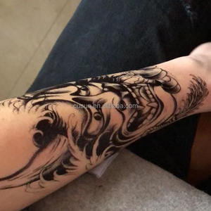 Autoadesivo del tatuaggio temporaneo del corpo impermeabile di lunga durata Non tossico di alta qualità per uomini e donne <span class=keywords><strong>tatuaggi</strong></span> a braccio pieno - Product Image 4