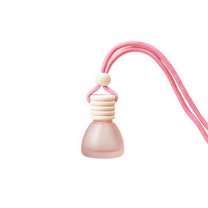 8ML Colorful Car Air Freshener Glass Round Shape Car Hanging Perfume <b>Bottles</b> Glass <b>Diffuser</b> <b>Bottle</b> - Product Image 5