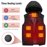 Vestes chauffantes intelligentes 5V, vêtements imperméables pour hommes, 9 zones chauffantes USB, veste de ski chauffante pour l'hiver
