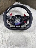 Volant en fibre de carbone de style RS avec écran LED pour Audi A3 A4 A5 A6 A7 C6 C7 C8 S3 S4 S5 S6 B7 B8 B9 RS3 RS5 RS6 TT TTRS