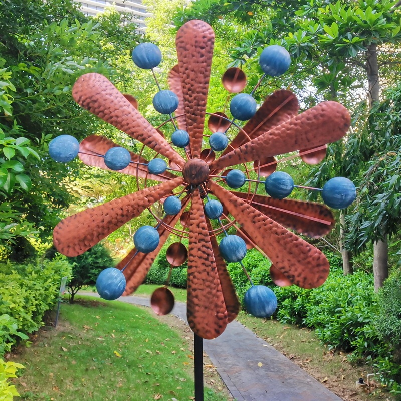 Sublimations-Windspinner Set, 4 Stück, 8 Zoll (20,3 Cm), Aluminium, 3D-Design – Für Garten, Balkon, Terrasse