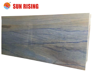 Dalle de quartzite bleu Azul Macauba de haute qualité avec veines bleues naturelles, carrelage mural et de sol moderne - Product Image 5