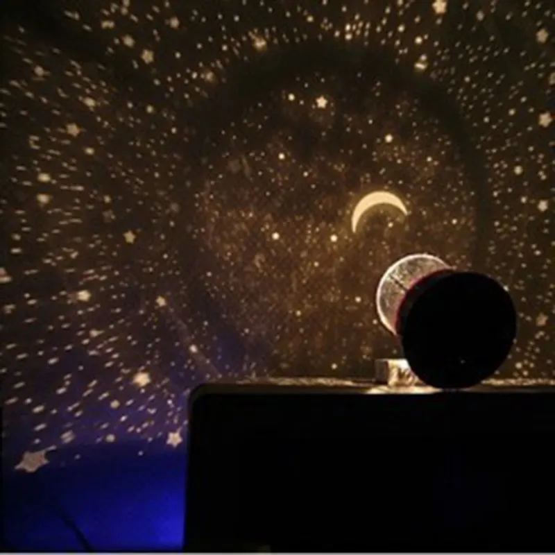 مصباح إضاءة ليلية, مصباح Led حبة 360 درجة غرفة رومانسية الدورية Cosmos القمر نجم السماء جهاز عرض مصباح رئيس ضوء الليل