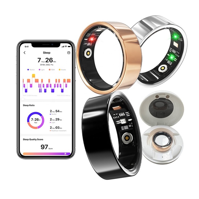 Vanssa Smartrings Factory Smart Ring SDK API Firmware Open Source Temp Gps Nfc Connected Phone APP Control Smart Ring