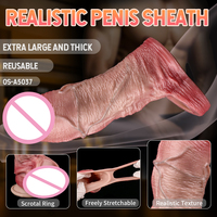 Männliche Kondom Dildo Abdeckung Klitoris Stimulation Verzögerte Ejakulation Sexspielzeug Schwanz Penis Ärmel Für Mann Paar