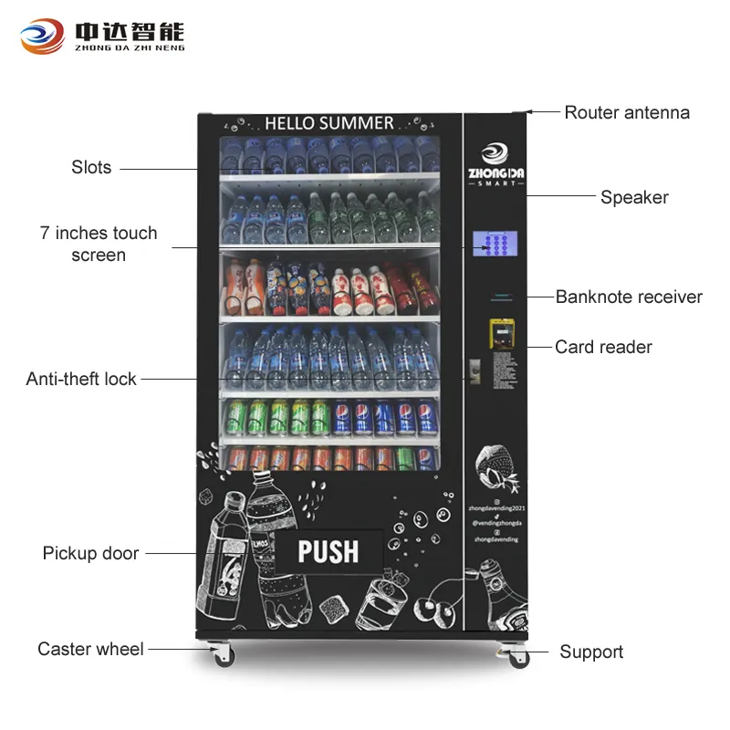 Quality Germany locker and combo snack vending machine for foods and drinks cheap