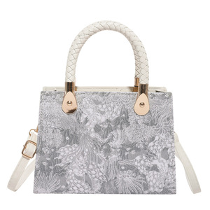 Nuova Borsa a Tracolla da Donna in Stile Cinese di Alta Qualità, Nuova Borsa Estiva di Nicchia in Stile Antico, Piccola Borsa Quadrata con Cerniera in PU - Product Image 6