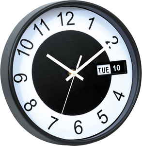 <span class=keywords><strong>Calendario</strong></span> de logotipo personalizado de diseño Simple de 10 pulgadas, decoración del hogar, reloj de pared, sala de estar de plástico redondo, aguja de logotipo personalizada moderna - Product Image 4