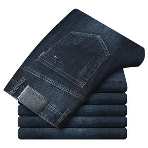 بنطلون جينز رجالي طويل فضفاض 100% قطن إسترتش مستقيم تصميم مخصص للرجال - Product Image 6