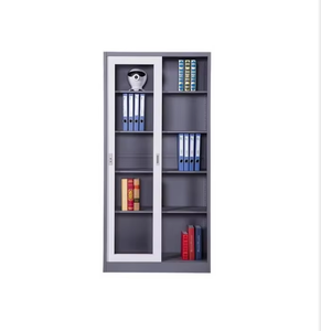 ISO 9001/ 14001 chứng nhận kim Loại hiển thị Tủ hồ sơ với 2 Swing cửa kính KD thiết kế nội thất văn phòng thép - Product Image 2