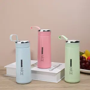 Giá Thấp Màu Xanh Lá Cây Màu Hồng Màu Xanh Trắng Xách Tay Chai Nước 400Ml Tùy Chỉnh Nhựa Uống Chai Nước Chai Với Nắp