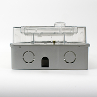 Caja Electrónica Transparente Antiflama GA17 IP65 Monofásica, Caja de Medidor de Energía Eléctrica Transparente de Plástico Ignífugo