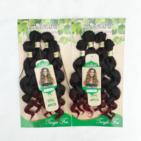 Extensions de cheveux synthétiques BELEZA Factory Machine Double Weft Fashion Hair Extensions Soft Diva Curl 4 pièces/sac 16''18'' Vente en gros