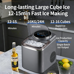 เครื่องทำน้ำแข็งอัตโนมัติอเนกประสงค์อัจฉริยะพร้อมตัวตั้งเวลา - เครื่องทำน้ำแข็งก้อนขนาดกะทัดรัดสำหรับใช้ในบ้าน หอพัก สำนักงาน และเชิงพาณิชย์ - Product Image 5