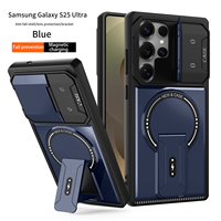 Nouvelle Arrivée Étui de Téléphone Magnétique Multifonctionnel Mecha en TPU+PC Antichoc et Étanche avec Protection d'Objectif, Design de Luxe pour