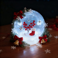 Bocaux en plastique PET transparent avec bouchon à vis, marque Yaode, dôme de présentation personnalisé, globe à neige vide, bricolage, logo personnalisé, soie