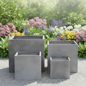 Grand pot carré en fibre d'argile de haute qualité pour fleurs ou bonsaï, écologique et léger, pour l'arrosage des plantes d'intérieur et d'extérieur - Product Image 4