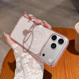 Funda Magnética de Lujo con Cristales IMD y Purpurina para iPhone 17 Air 16 15 Pro Max, con Soporte y Parte Trasera Transparente - Product Image 6
