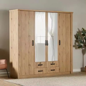 Meubles de chambre à coucher pour vêtements Combinaison d'armoires Bordure Durable Placard en bois Organisateur d'armoires Penderies Plus Design <span class=keywords><strong>Bon</strong></span> Prix - Product Image 3