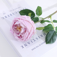 Echt Aussehende Feuchtigkeitsspendende Künstliche Austin-Rosen Blumenstiele Künstliche Rosenstiele Seidenrosen für DIY Hochzeit Party Dekoration