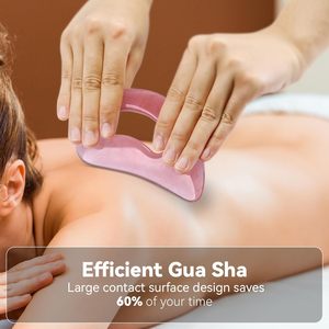 Herramienta de Gua Sha de Resina Natural para Masaje Anticelulítico, Drenaje Linfático, Rostro, Espalda, Piernas, Tabla de Guasha para Moldear el Cuerpo Femenino - Product Image 4